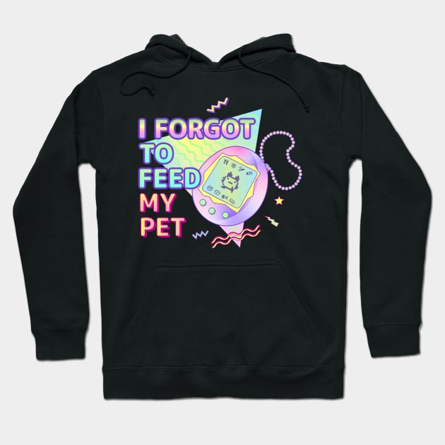 Y2K Retro Tamagotchi Pet Graphic Hoodie by thatsy2k